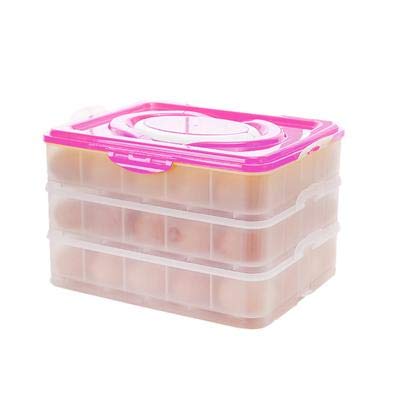 72 Grid 3 Layer Egg Storage Plastic Box Egg Holder