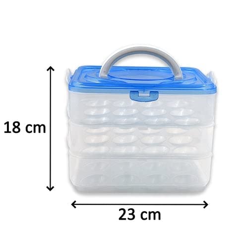 Plastic Pearl Three Layer 36 Grid Egg Storage