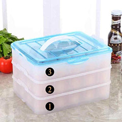 72 Grid 3 Layer Egg Storage Plastic Box Egg Holder