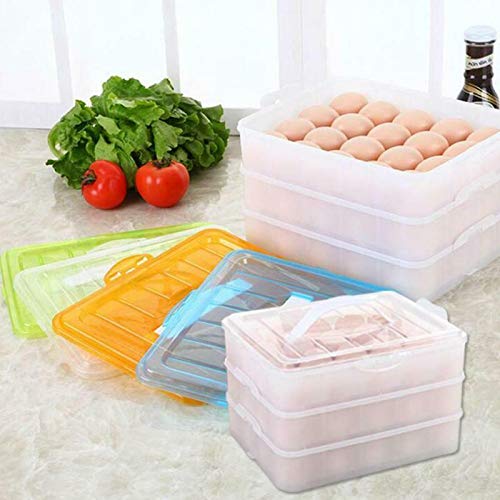 72 Grid 3 Layer Egg Storage Plastic Box Egg Holder