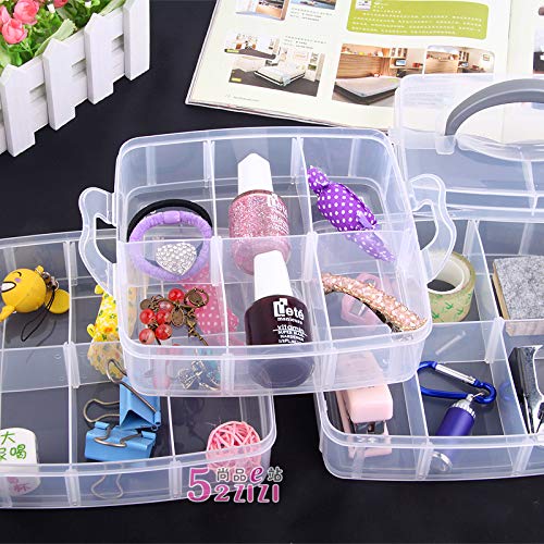 3 Layer 18 Grid Jewelry Storage Box