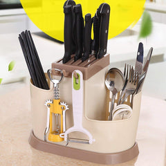 Multi Functional Kitchen Cutlery Storage Holder Stand