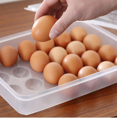 Egg Storage Container Tray with Lid for 24 Eggs