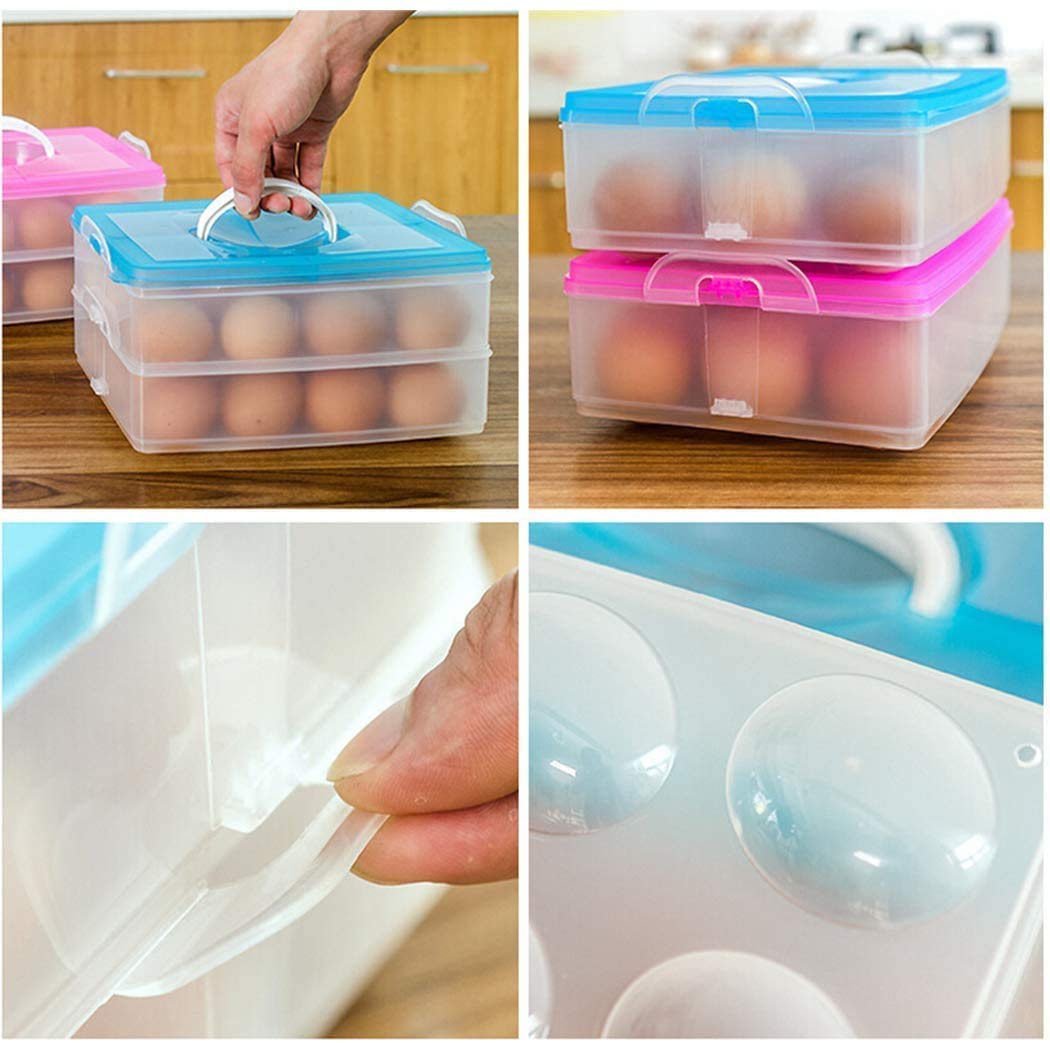 Double Layer All in One Egg Storage Box